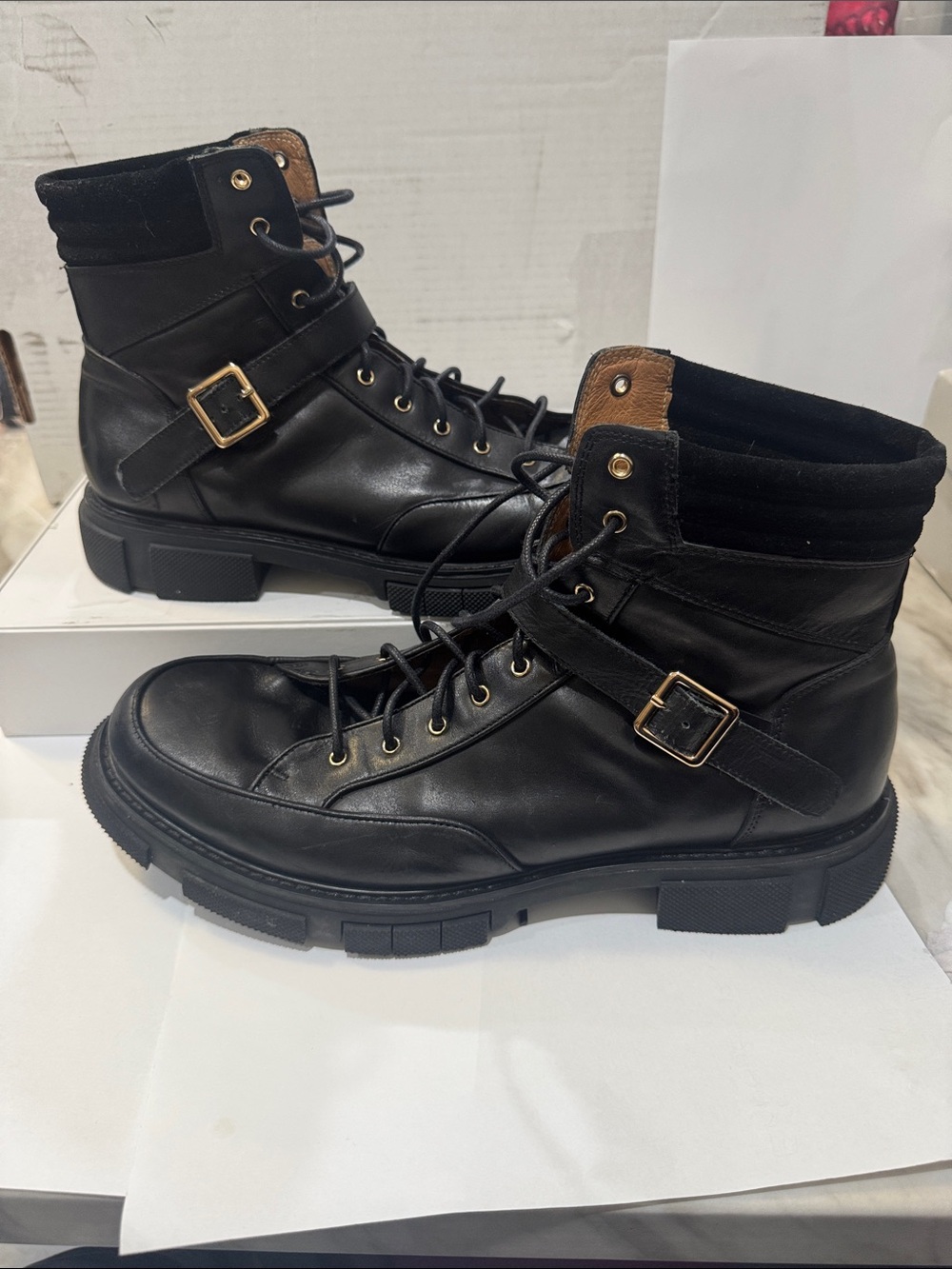 EUC men’s Marc Nolan black leather Atlas boot 🥾. Size 12
